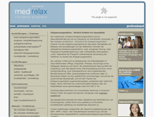 Tablet Screenshot of medrelax.ch